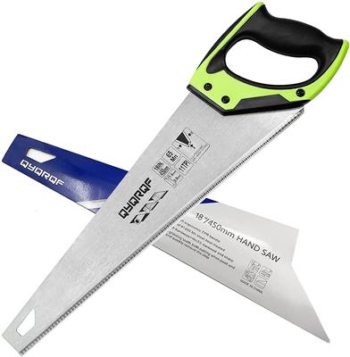 14"/16"/18" Hand Saw 11 TPI Fine-Cut Soft-Grip Hardpoint Handsaw Perfect for Sawing Trimming Gardening Cutting Wood Drywall Plastic Pipes
