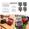 Diy Crystal Drop Glue Organizer Mold Container Resin Molds Storage Box Silicone Mold for DIY Epoxy Trinket Holder