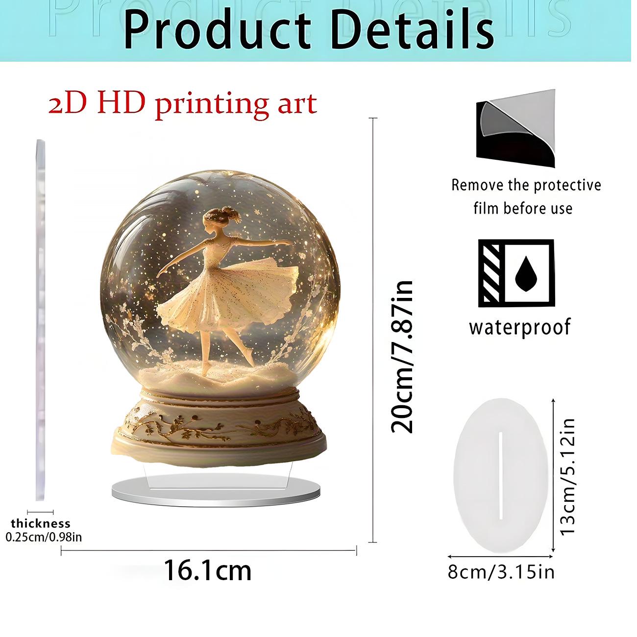 Adorable 2D Kitten Acrylic Standee - Christmas Home Desktop Decoration