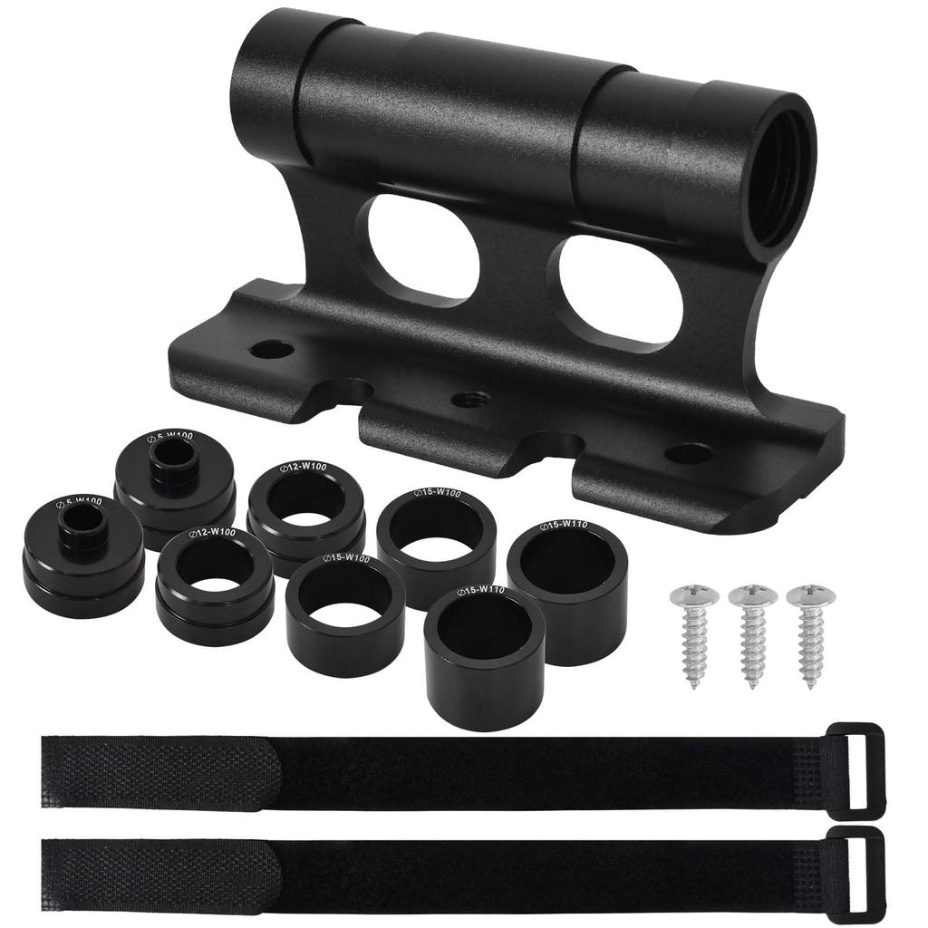 Aluminum Alloy Bicycle Fork Mounting Block for Car Rooftop Quick Release Bike Quick Release Fork Support with Thru Axle Carrier Racks, Adapter,