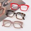 Modische übergroße quadratische Lesebrille für Damen und Herren, großes Gestell, Altersichtbrille, Dioptrien +1,0 bis +3,0