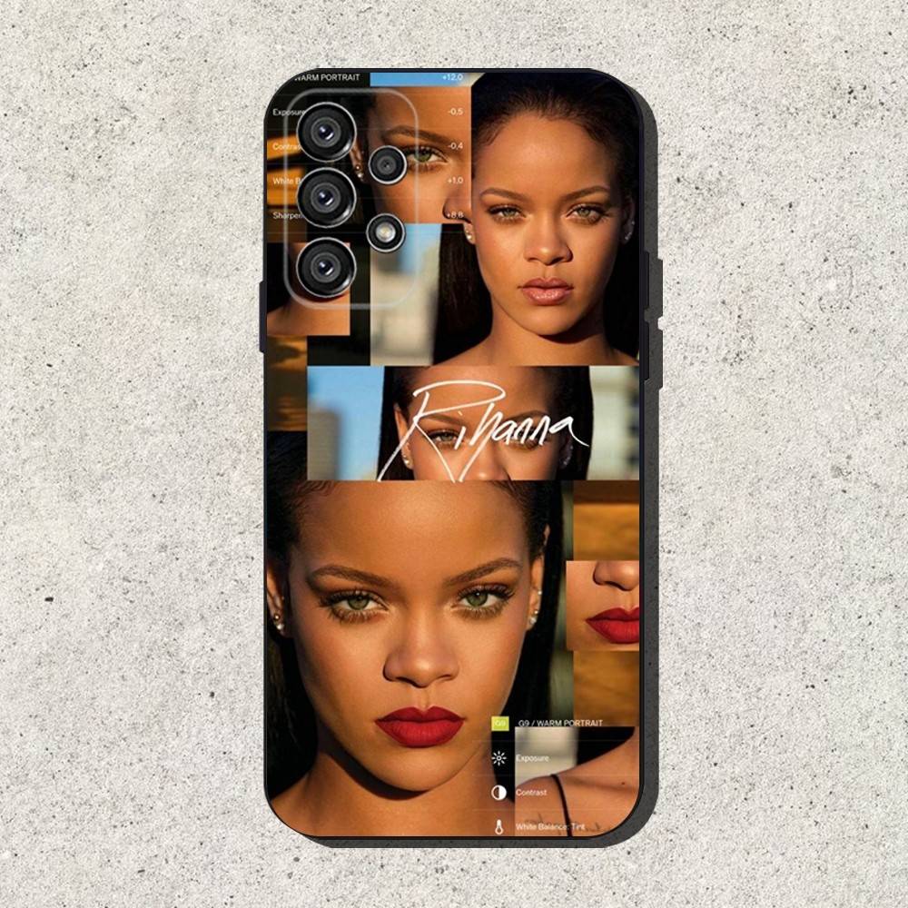 

singer R-Rihannas Phone Case For Samsung S25,S24,S21,S22,S23,S30,Ultra,S20,Plus,Fe,Lite,Note,10,9,5G Black Cover Samsung S25