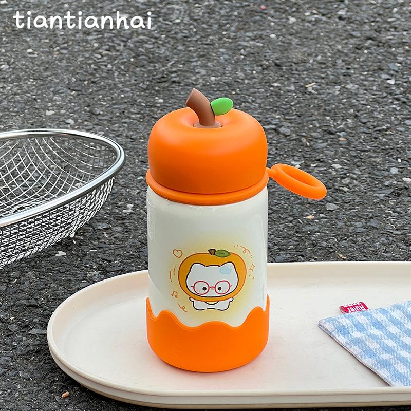 High-quality cute, small and high-value pocket thermos cup, summer campus portable non-collision niche water cup