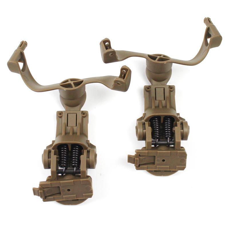 C Series Tactical Headset Stand with Noise Reduction, Wendy Helmet Style, Multi-Angle FAST Rail Adapter