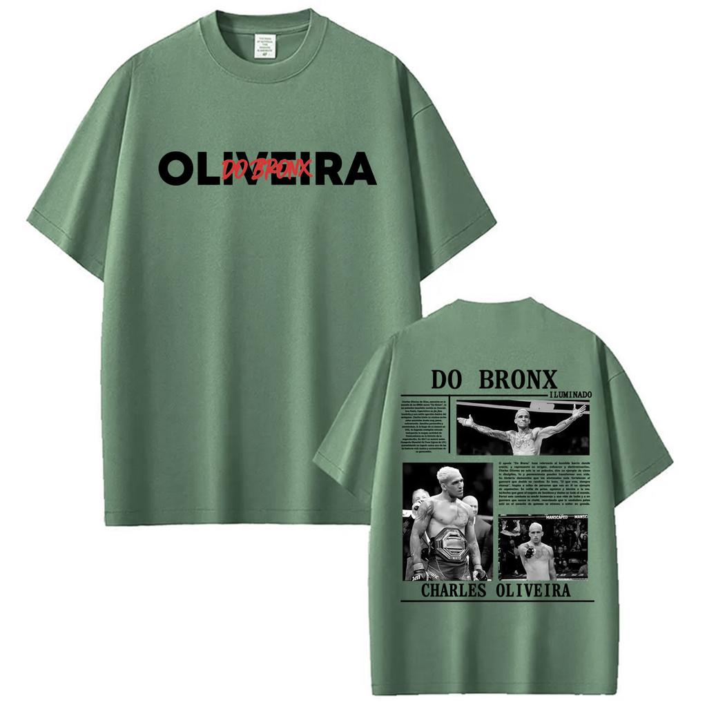 Limited Do Bronx Charles Oliveira Graphic T Shirt Unisex Women Harajuku Vintage Gothic T-shirts Casual Cotton Short Sleeve T Shirts