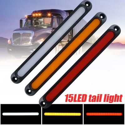 Araba Kamyon 15 LED Üçüncü Fren Durdurma Arka Stop Lambası Sürüş Uyarı Lambası SUV Treyler Kamyon Yüksek Konum Montajı