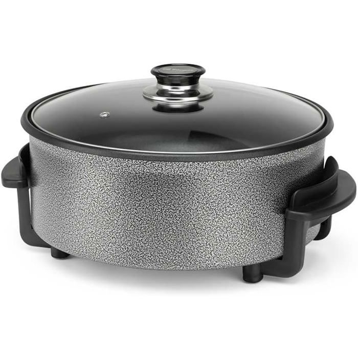 Orbegozo PZ 3090 Faitout Electrique 30 Cm 1500 W Capacite 5 Litres Couvercle En Verre Avec Poignee Et Soupape De Securite