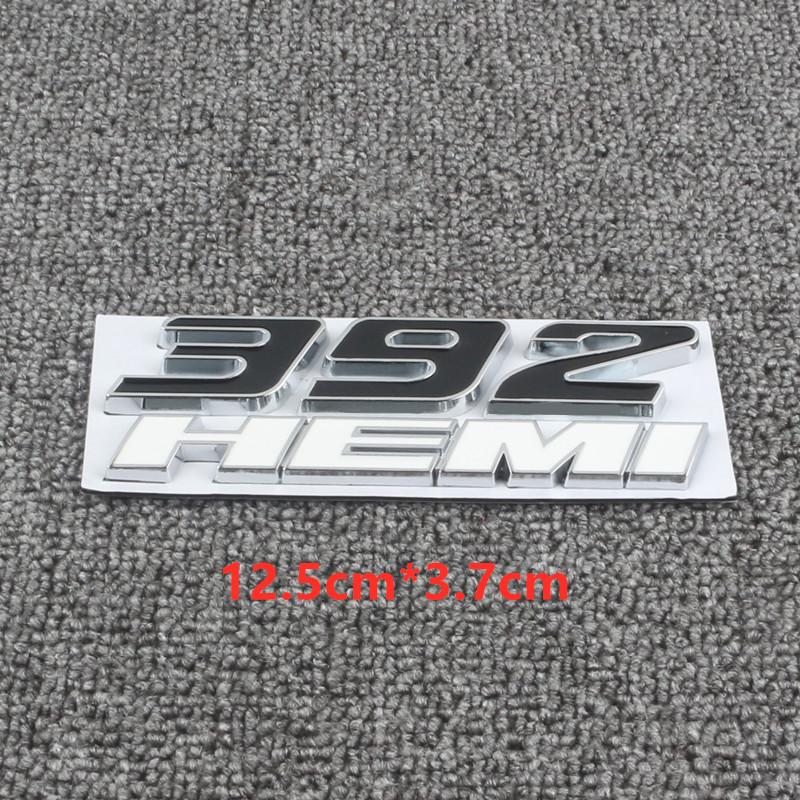 Metal 392 6.4L Car Engine Emblem Car Stickers For Hemi 345 Hemi Charger Caravan Durango Caliber Journey Challenger Avenger Badge
