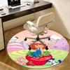Strawberry Shortcake Chair Mat Round Carpet - Home Decor, Office Rug, Gift for Kids, Suitable for Bedroom