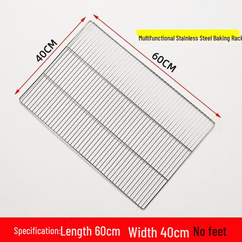 

ZLIII 60x40cm Extra Thick Stainless Steel Rectangular Grill & Drying Rack (10-Pack)