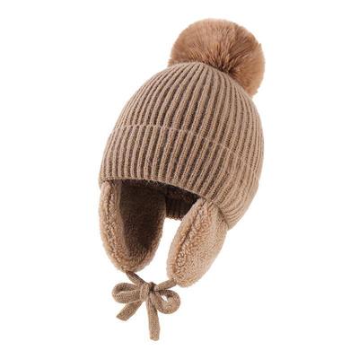 Neue Herbst/Winter Strickmützen für Kinder: Kuschelige, Ohrenschützende Wollmützen für Babys