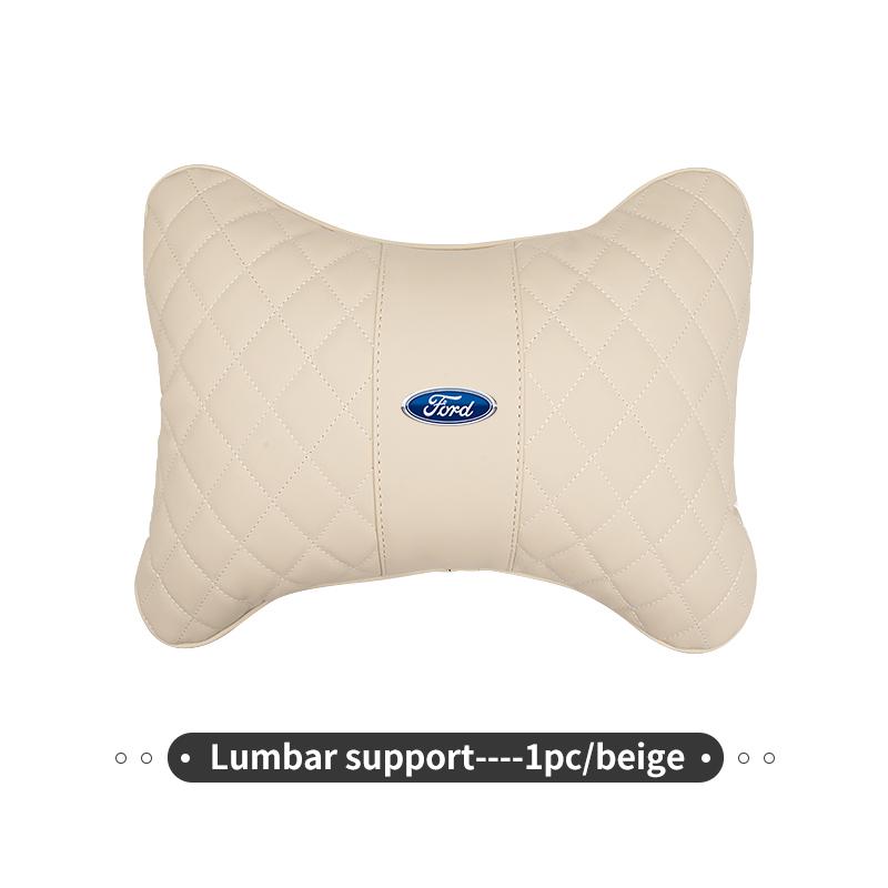 EUEX2 Universal Car Seat Headrest Neck Pillow Lumbar Back Support For Ford Escort KA Flex Everest KA Expedition Falcon Fusion