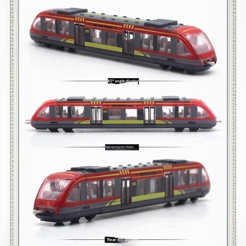 Alloy Subway Model Toy Sliding Simulation Metro Train Model Colorful Kids Educational Toy For Children Play Collection Gift
