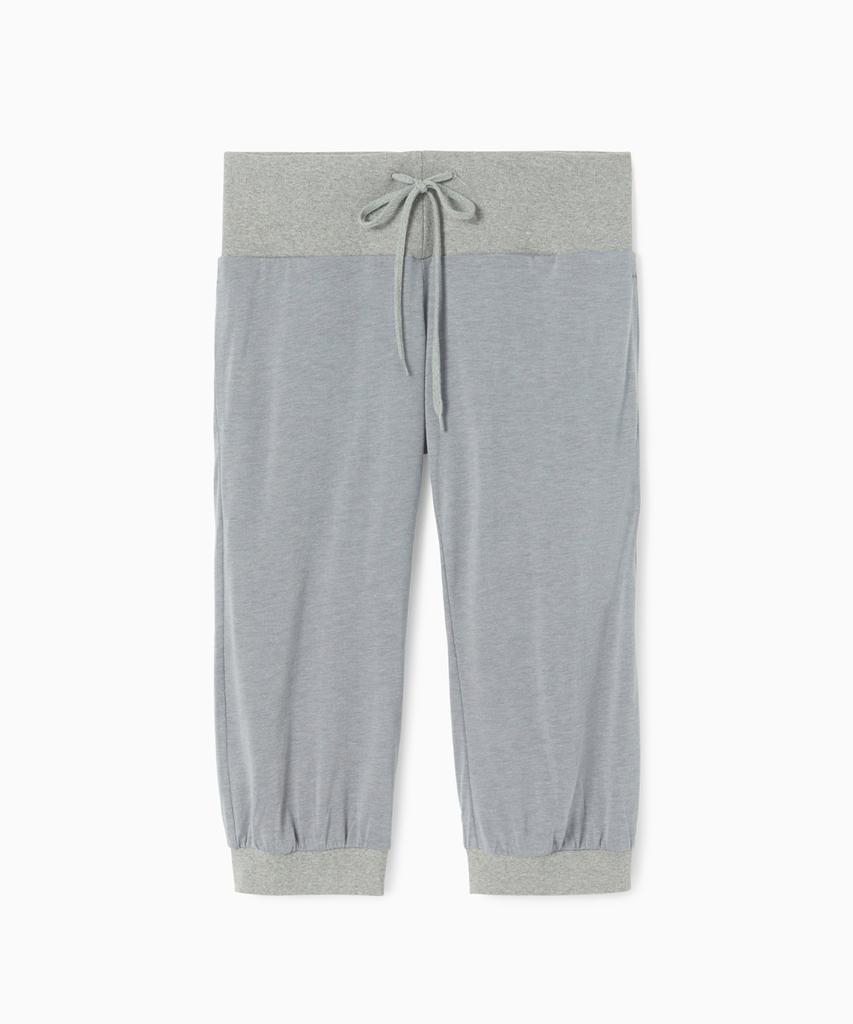SIO Rib Trim Jersey Shorts Gray