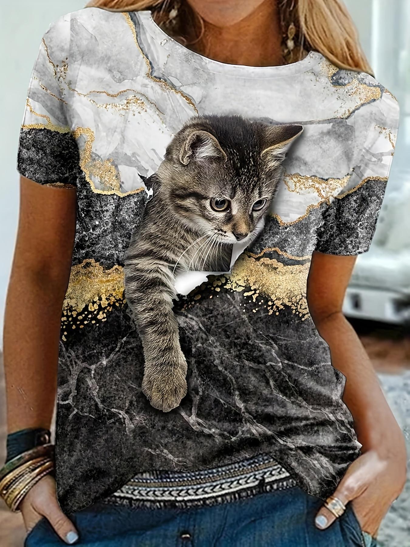 

2025 SpringSummer New Random Print Round Neck Loose Casual XXXL дубильная кора