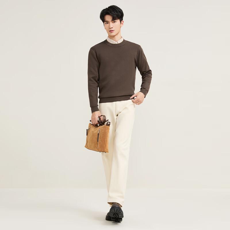 Septwolves Men's 7A Antibacterial Wool Blend Pullover Knit Sweater