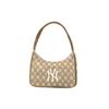 MLB Monogram Series New York Yankees Vintage All Over Print NY Polyester Underarm Bag Mahjong Bag Tote Bag Regular Women bags 32BG33111-50B