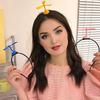 Tiara Spoof Decoração Moinho de Vento Homens Mulheres Aro de Cabelo Elástico Acessório de Cabelo Engraçado para Uso Diário em Festas