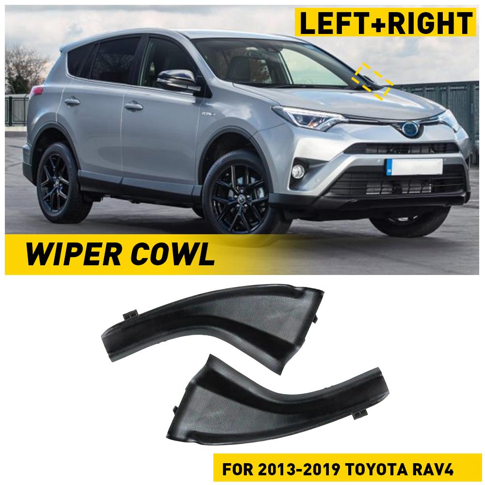 

2Pcs Windshield Wiper Cowl Extension Trim Fender Cover For Toyota RAV4 2013 2014 2015 2016 2017 2018 2019 Car Accessories чёрный