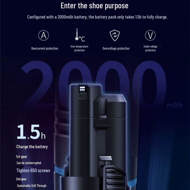 Dongcheng Cordless Electric Drill & Screwdriver Set CN plug (adapter included)