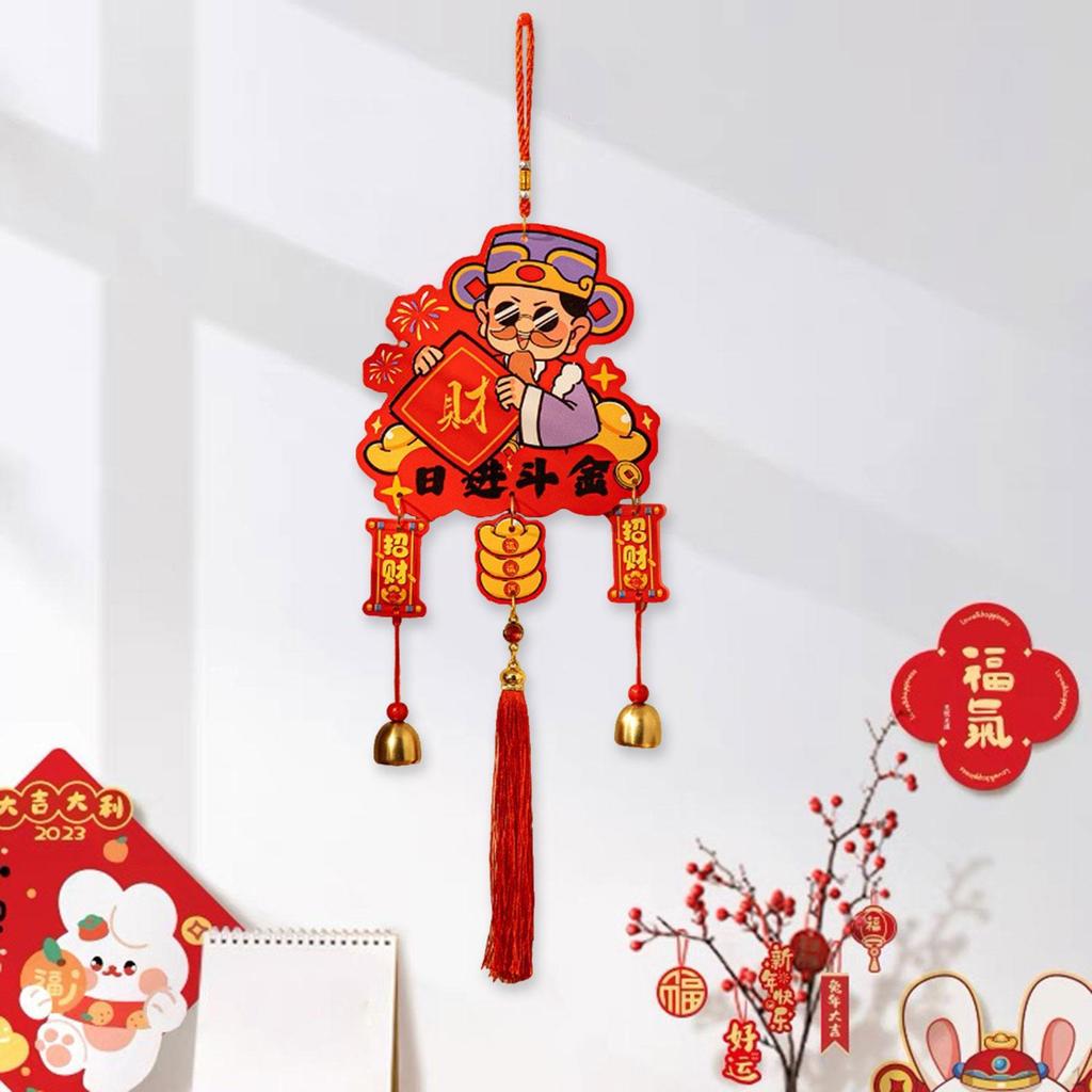 Decorațiune Agățată Binecuvântare An Chinezesc Clopoțel Pandantiv Ciucure Decor de Perete Fereastră pentru Magazin