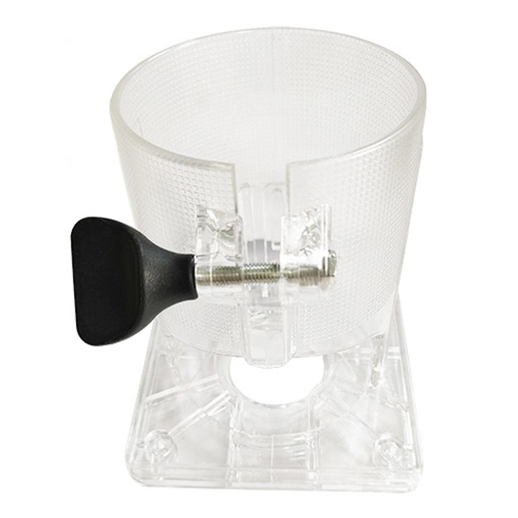 Transparente Kunststoff-Fräsbasis für präzise Holzbearbeitung, Trimmen, Basteln, Schnitzen und Heimwerkerprojekte – bessere Sicht