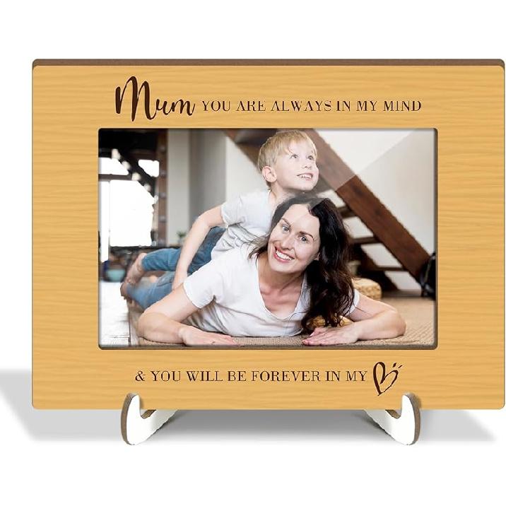 Leopard Print Picture Frames, Decorative Wood Photo Frames Birthday Gifts for Sister Women Girls Mom Daughter Tabletop Display 4x6 Photo Living Room