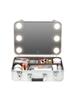 Makeup Case Organizer With Mirror And Lights,  Adjustable 3 Color, Rechargeable, Jewelry Box Organizer With LED Makeup Mirror
