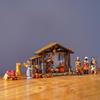 Pryskyřičná sada figurek Narození Páně Vánoční socha Sváteční dekorace Miniatury Rodina