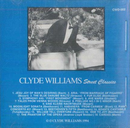 

CD CLYDE WILLIAMS Street Classics CWD002 NOT ON LABEL Non Japan SoulFunk Used