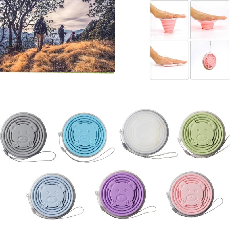 Portable Outdoor Travel Collapsible Silicone Cup Candy Colors