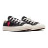 Comme Des Garçons PLAY X Converse Chuck 70 Low PS Single Heart - Black Kids Sneakers Egret Red A08806C