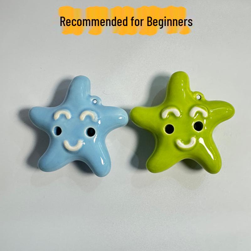 Starfish 6-Hole Alto C Ocarina: Beginner's Child Toy Musical Instrument