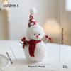 Plush Foam Snowman Figurine Christmas Desktop Decor Cute Doll Window Holiday Atmosphere