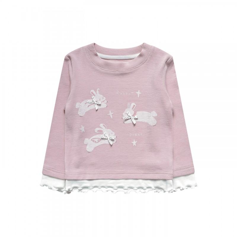 Girls Fall 2-Piece Set Cartoon Long Sleeve T-Shirt Flared Pants A Baby Girl Clothes