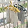 Multi-Clip Sock Drying Rack for Home and Dorm Use - Perfect for Hanging and Storing Socks