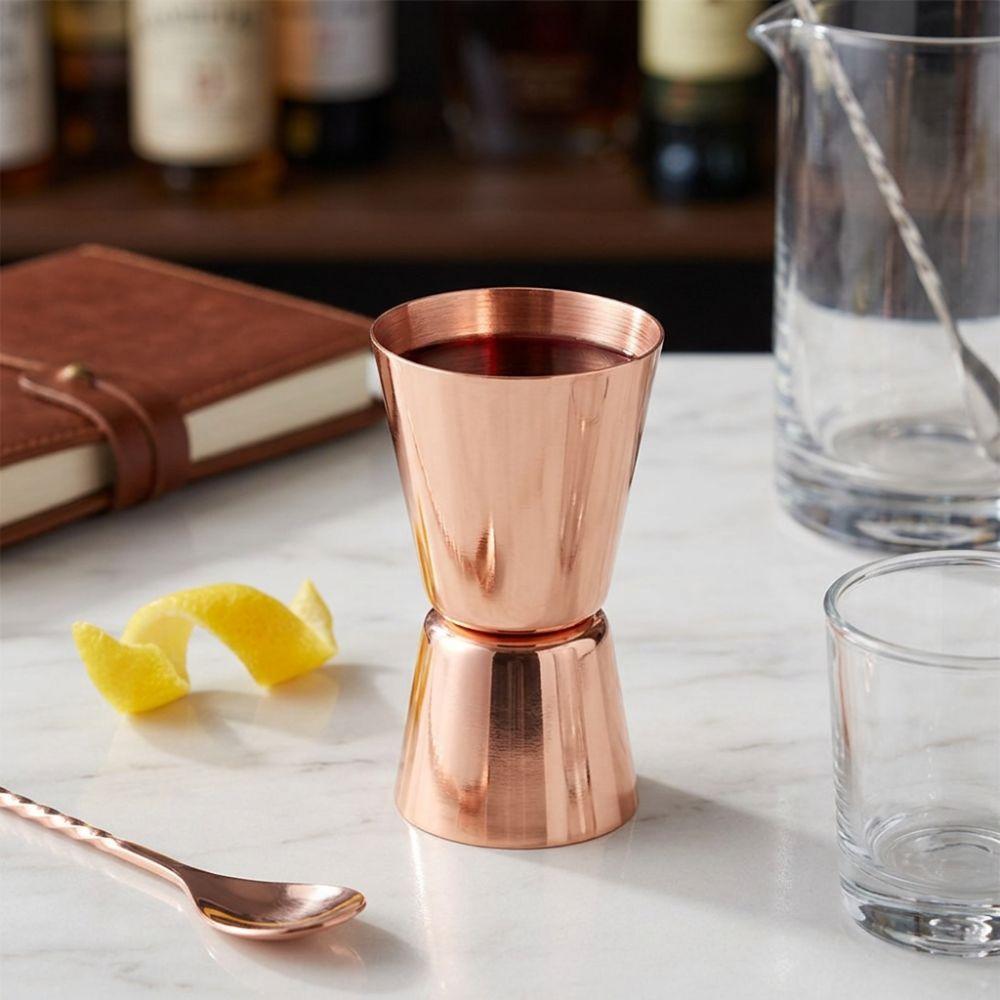 Stainless Steel Double Sided Jigger Double Head Design Liquor Measuring Cup Bar Measuring Cup  Bar