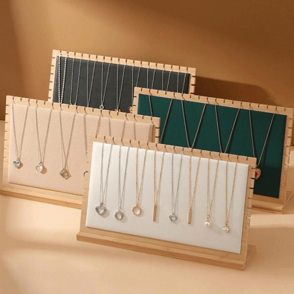 Solid Wooden Jewelry Display Stand Multi-Functional Jewelry Display Frame Necklace Display