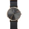 Les Trésors De Lily [Q4417] - 'Cameleon' Black Rose Gold Watch Box (2 Bracelets)