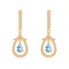 S925 Sterling Silver Earrings for Women Natural Crystal Stone Fashion Niche Girls Earrings Jewelry Gift