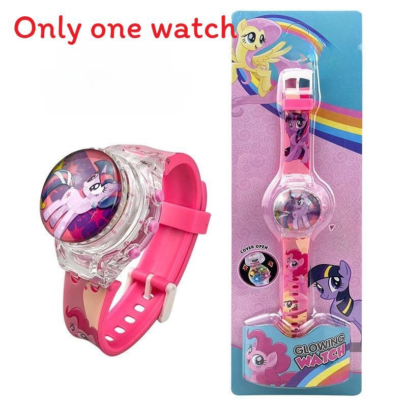 Hello Kitty Otočný flip kryt Lehký hudební hodinky Pro děti Interaktivní Decora