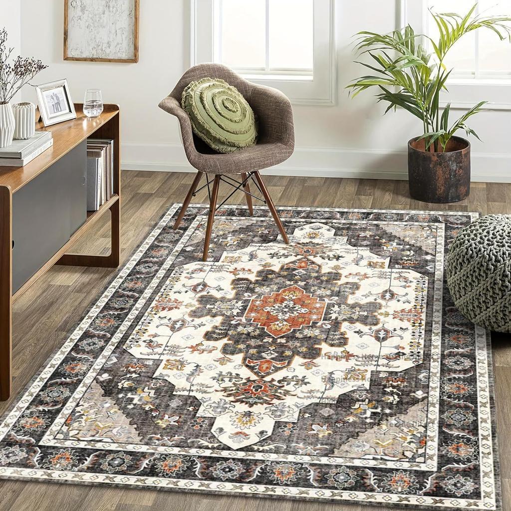 Nordic Persian Style Bedroom Living Room Large Carpet Non-slip Washable Decoration Office Area Rug Easy Clean Entrance Door Mat