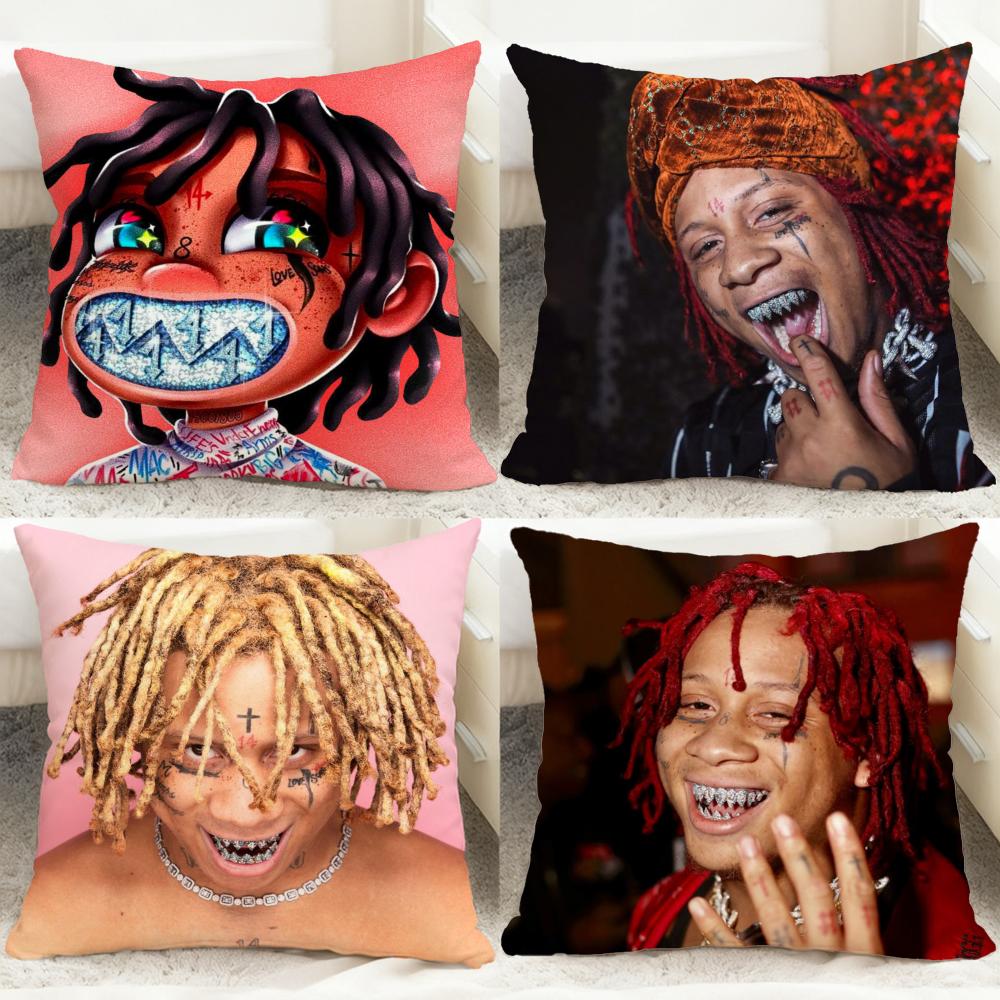 Popular T-TTrippie Redd Cushion Cover Comfortable Reversible Pillow Cover Ideal for Car Sofa Bedroom & Beyond