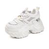 Thick soled dad shoes women's shoes 2026 new spring and autumn casual sports white shoes sponge cake