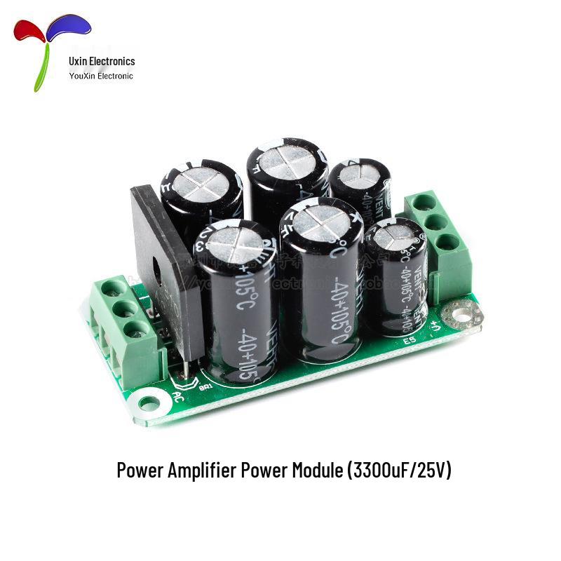 

Amplifier Power Supply Module: Dual Power Preamp Board with Positive/Negative Rectifier & Filter, Unregulated.