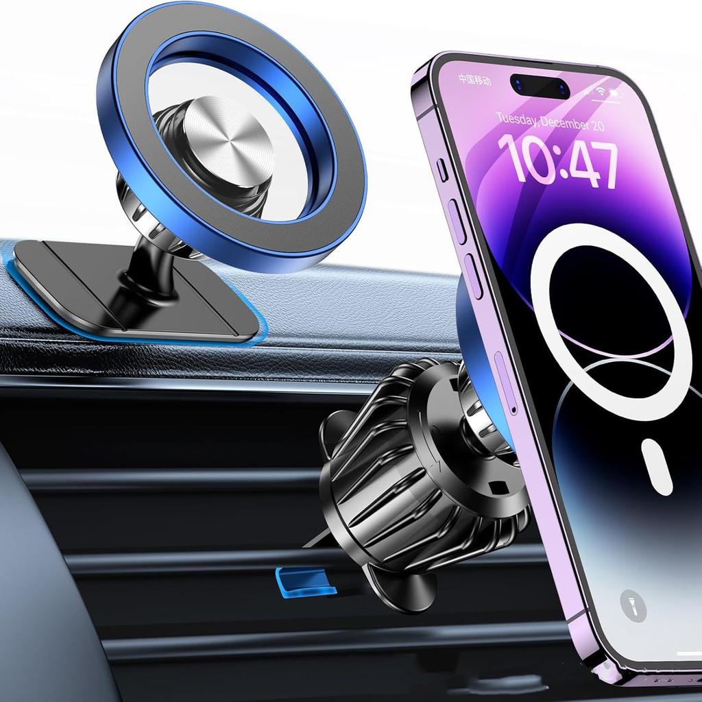 Magnetic Car Holder, Phone Holder, 360 Degree Rotation, Navigation, Strong Magnetic Suction