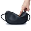 Bag New Dumpling Bag Simple Oblique Span Small Bag Breast Bag Niche Literary and Retro Semi-round Women's Bag Mobile Phone Bag