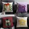 Funny Animals On The Internet Pillow Case Home Living Room Decoration Linen Pillowcover Pillow Cases Cushion Cover