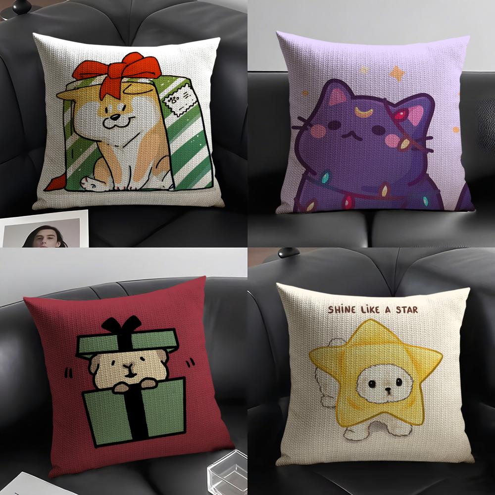 Funny Animals On The Internet Pillow Case Home Living Room Decoration Linen Pillowcover Pillow Cases Cushion Cover