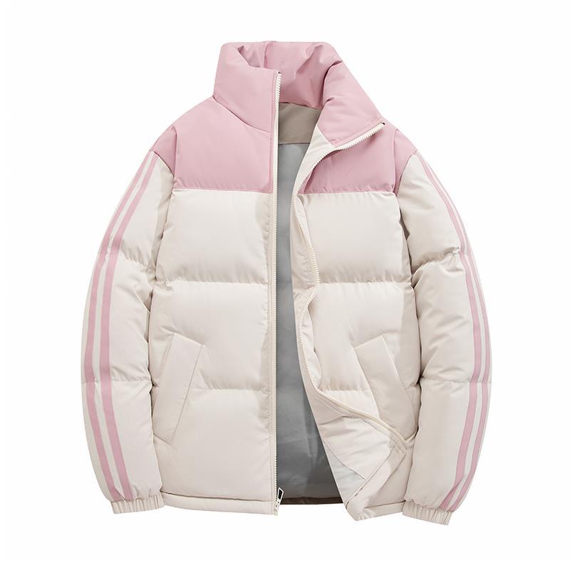 Winter Couple Cotton-padded Men's Jacket Korean Version Loose Stand-up Collar Thickened Bread Clothes Trendy Youth Casual Cotton-padded Jacket